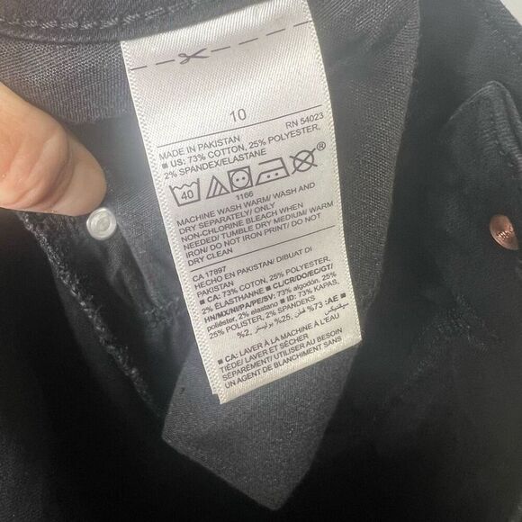 Old Navy Rockstar Super Skinny High Rise Secret Slim Pockets Black Jeans Sz 10 - Picture 7 of 7